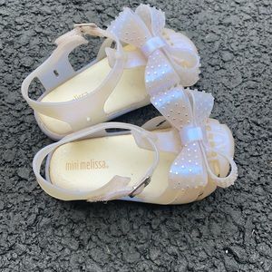 Mini Melissa jellies size 7 toddler girls GUC